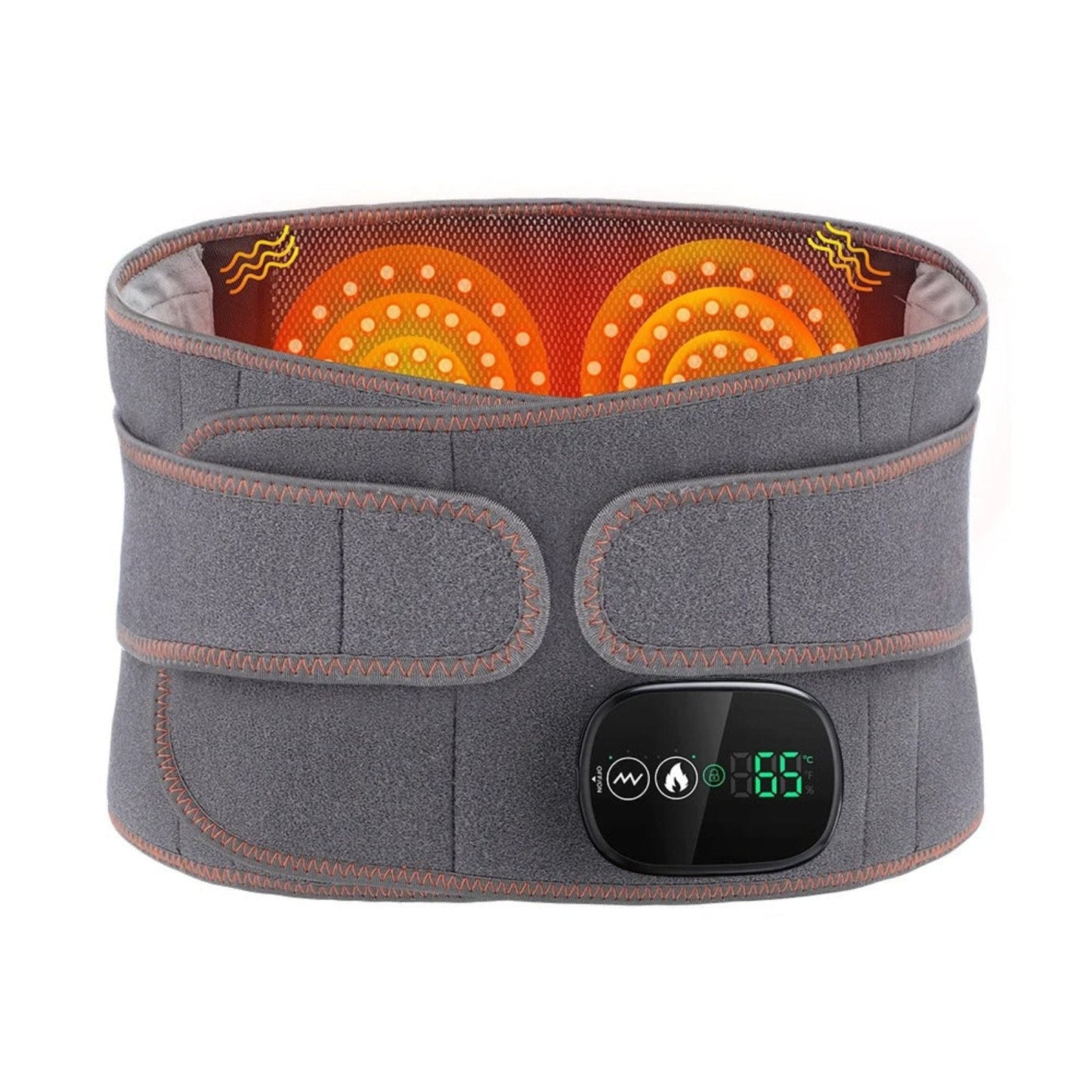 Heated Lower Back Support - Adjustable Heat Therapy for Pain Relief