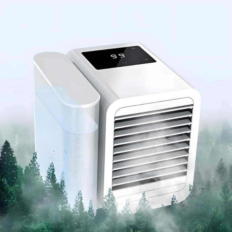 MicroCool Mini Air Conditioner Portable Evaporative Swamp Cooler with 1000ml Water Tank