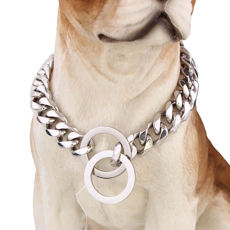 Big Hip Hop Chains Dog Collar 15mm