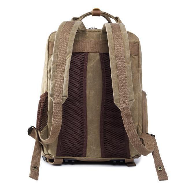 Waterproof Waxed Canvas Camera Backpack