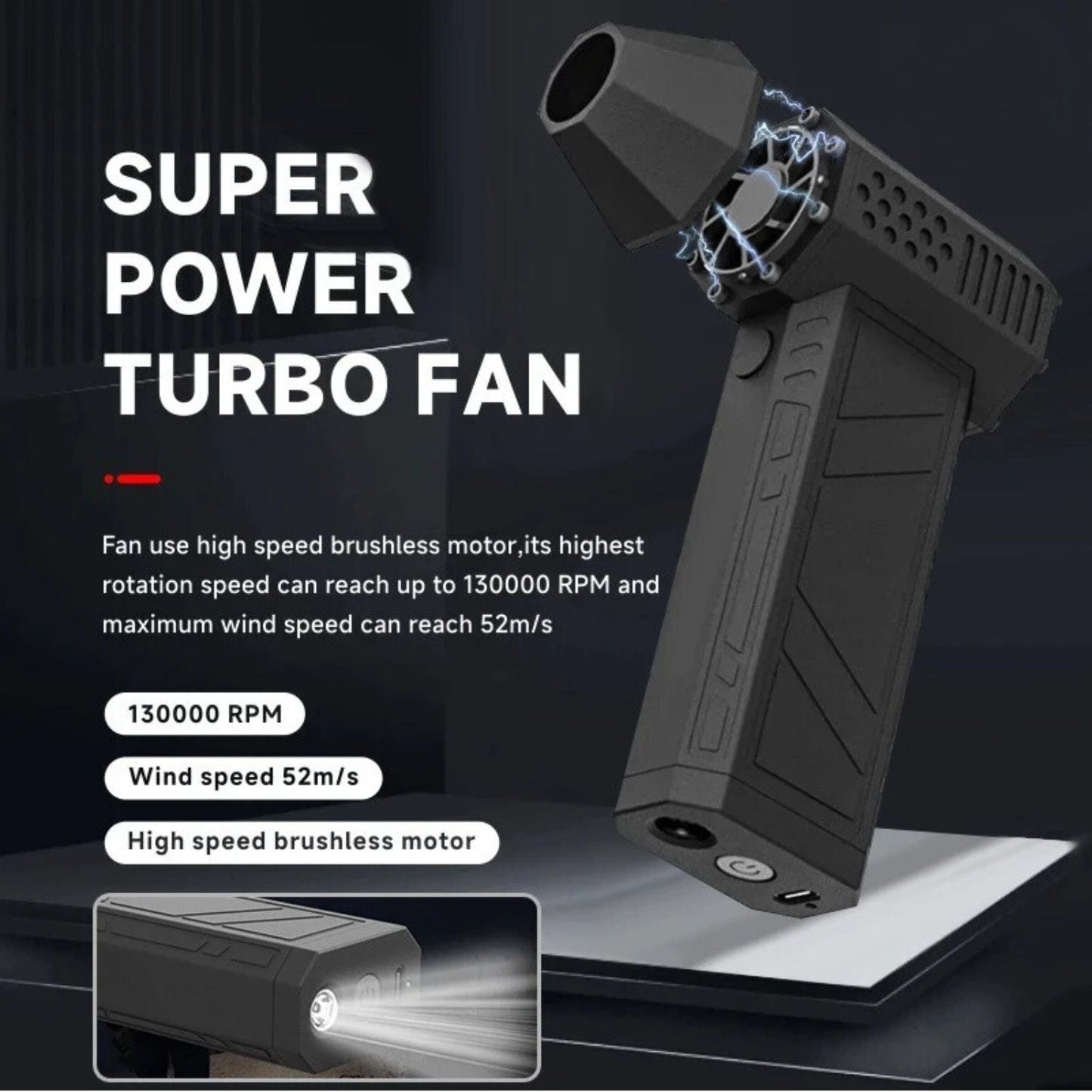 Mini Jet Fan - Compact and Portable Turbo Fan for On-the-Go Use